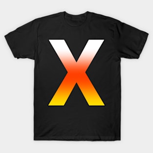 Fire Letter X T-Shirt